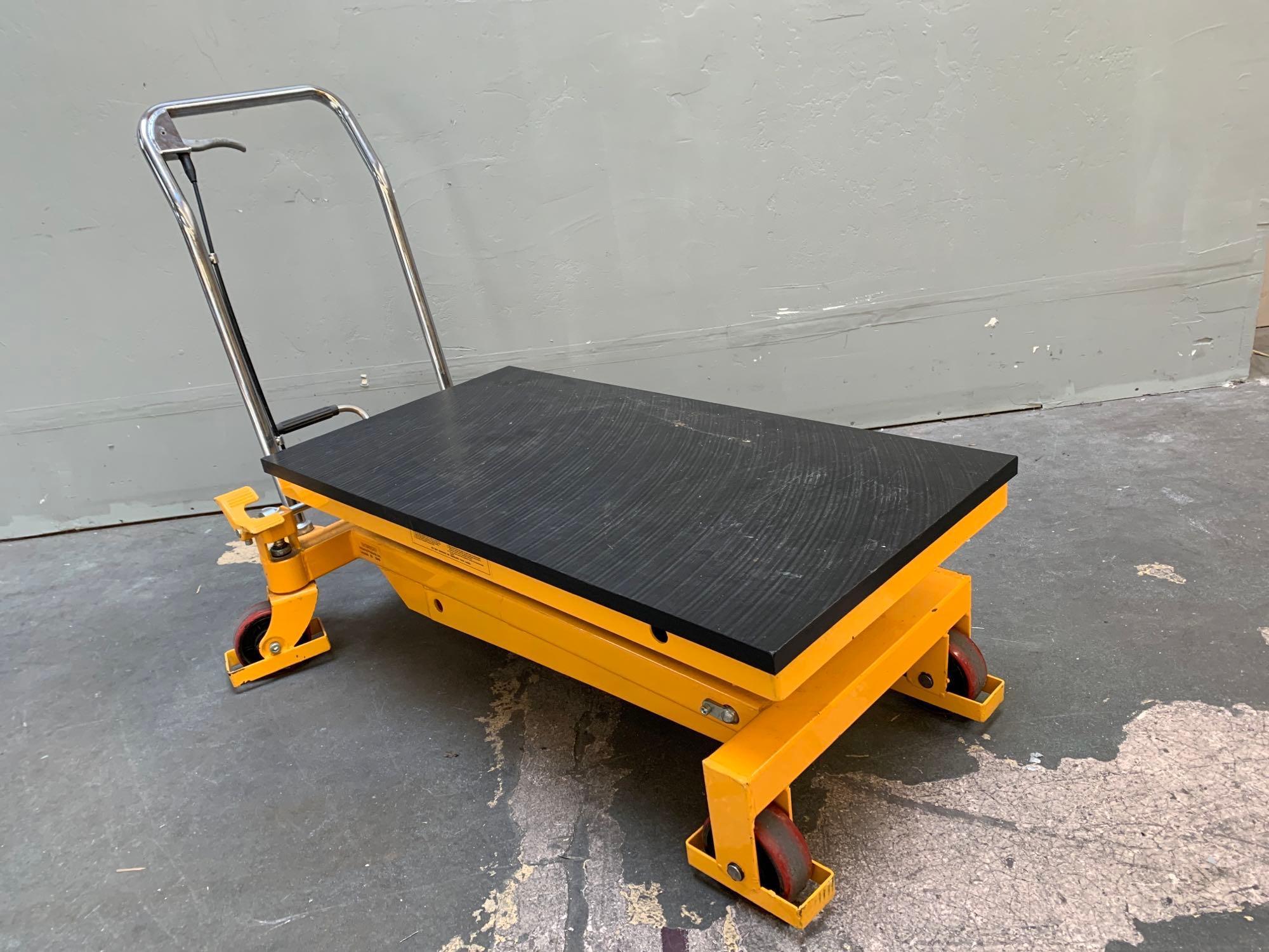 Wesco 272973 2200lbs Capacity Heavy Duty Scissors Lift Table