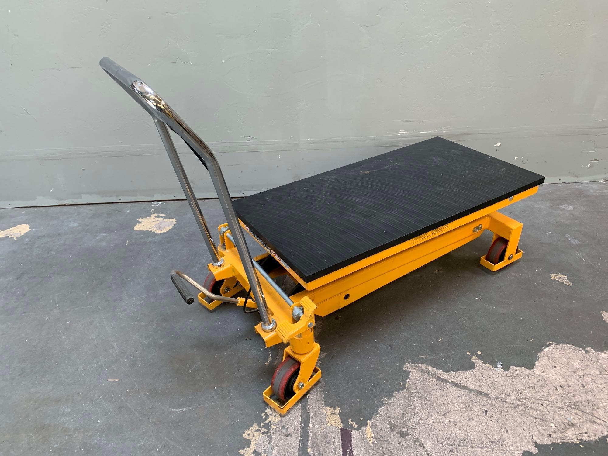 Wesco 272973 2200lbs Capacity Heavy Duty Scissors Lift Table