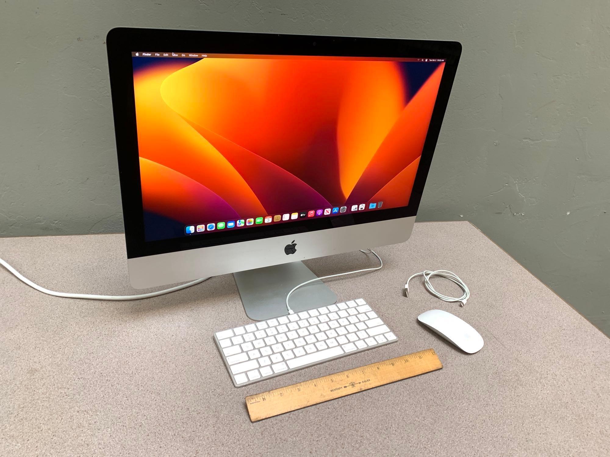 Apple A1418 iMac18,2 AIO Computer Intel Quad Core 3GHz 8GB 500GB Radeon 2GB Ventura 13.0