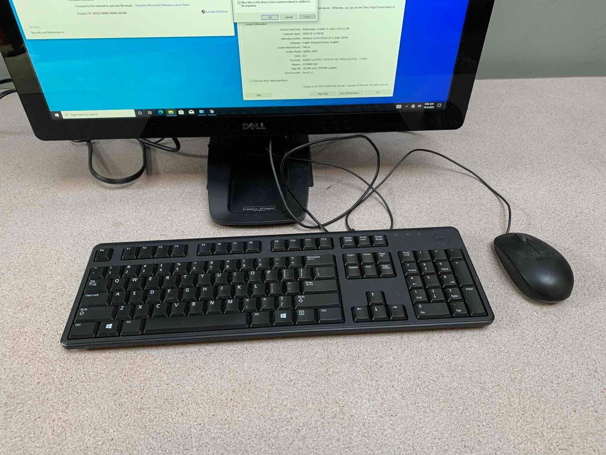 Dell Optiplex 9020 23" AIO Touch Screen Computer Intel i7-4770 3.4GHz 32GB 500GB Win 10