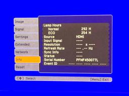 Epson PowerLite D6155W H396A 3500 Lumens LCD Video Projector
