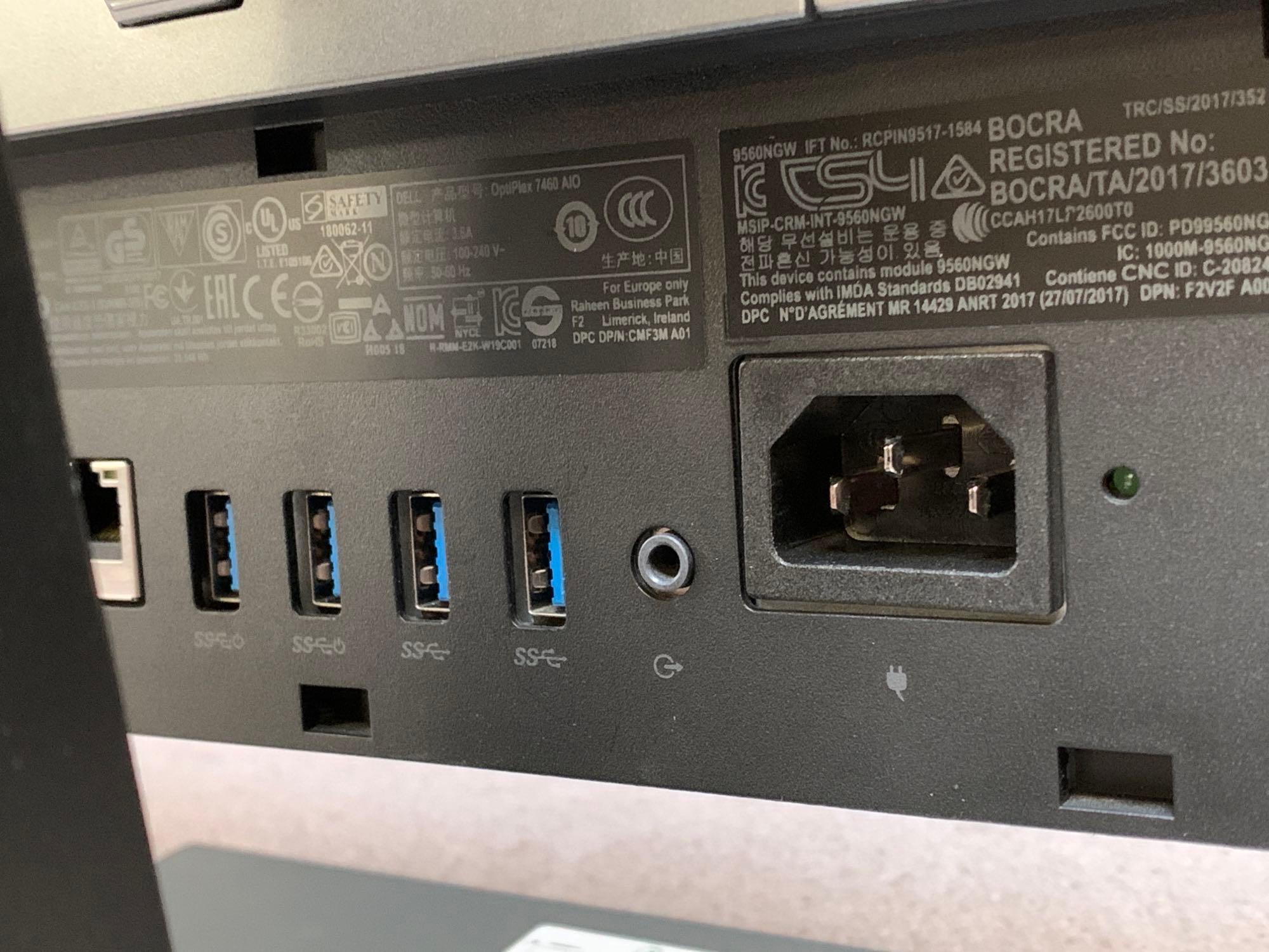 2pcs - Dell Optiplex 7460 AIO Desktop Computer Intel i7-8700 3.2GHz