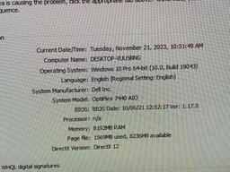 Dell Optiplex 7440 AIO Desktop Computer Intel i5-6500 3.2GHz 8GB 500GB Win 10