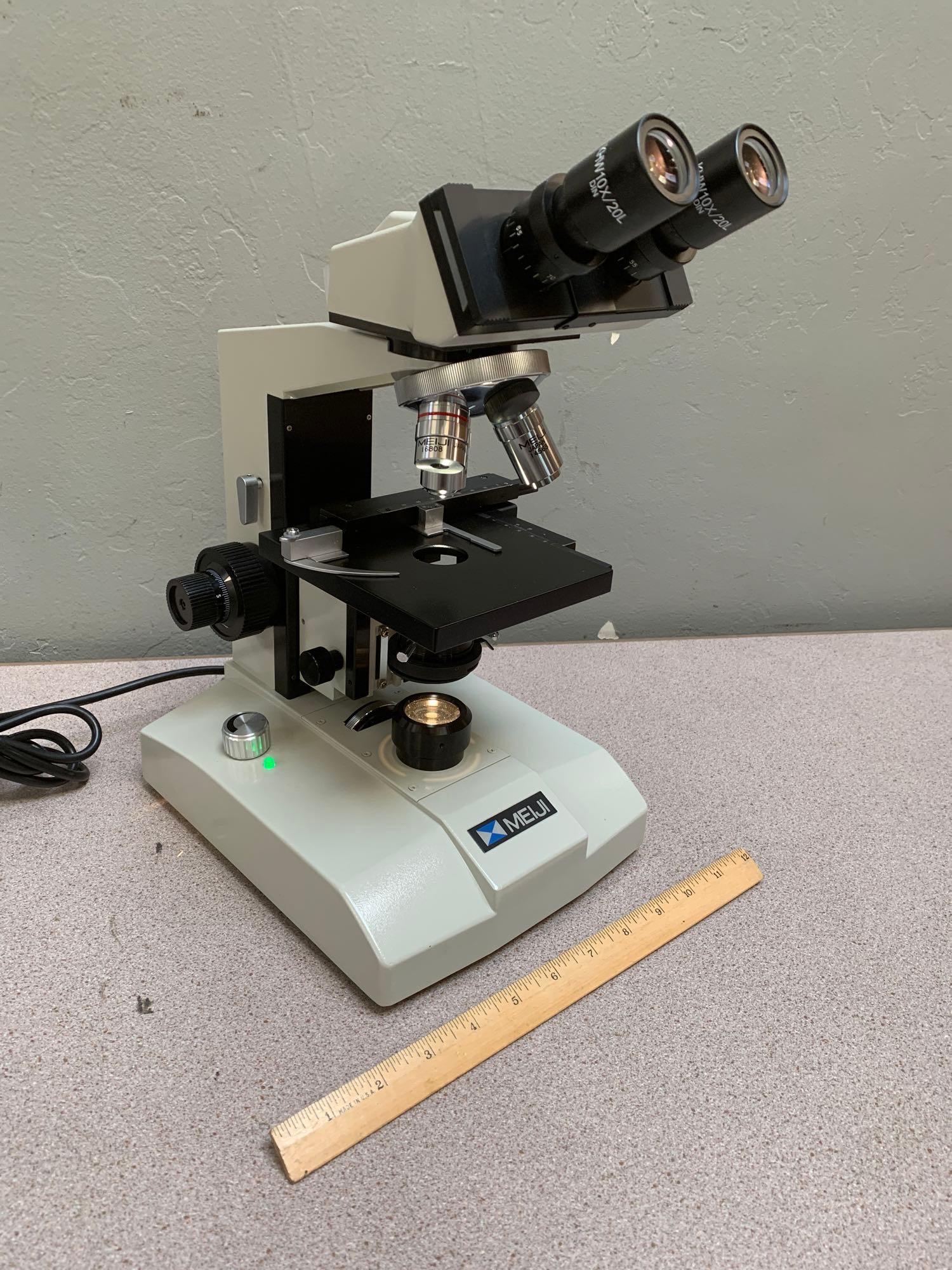 Meiji Techno ML2200 Binocular BrightField Biological Microscope