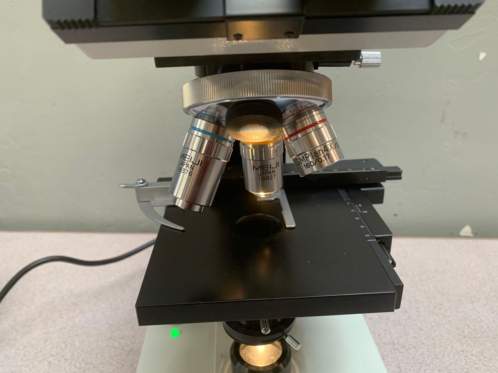 Meiji Techno ML2200 Binocular BrightField Biological Microscope