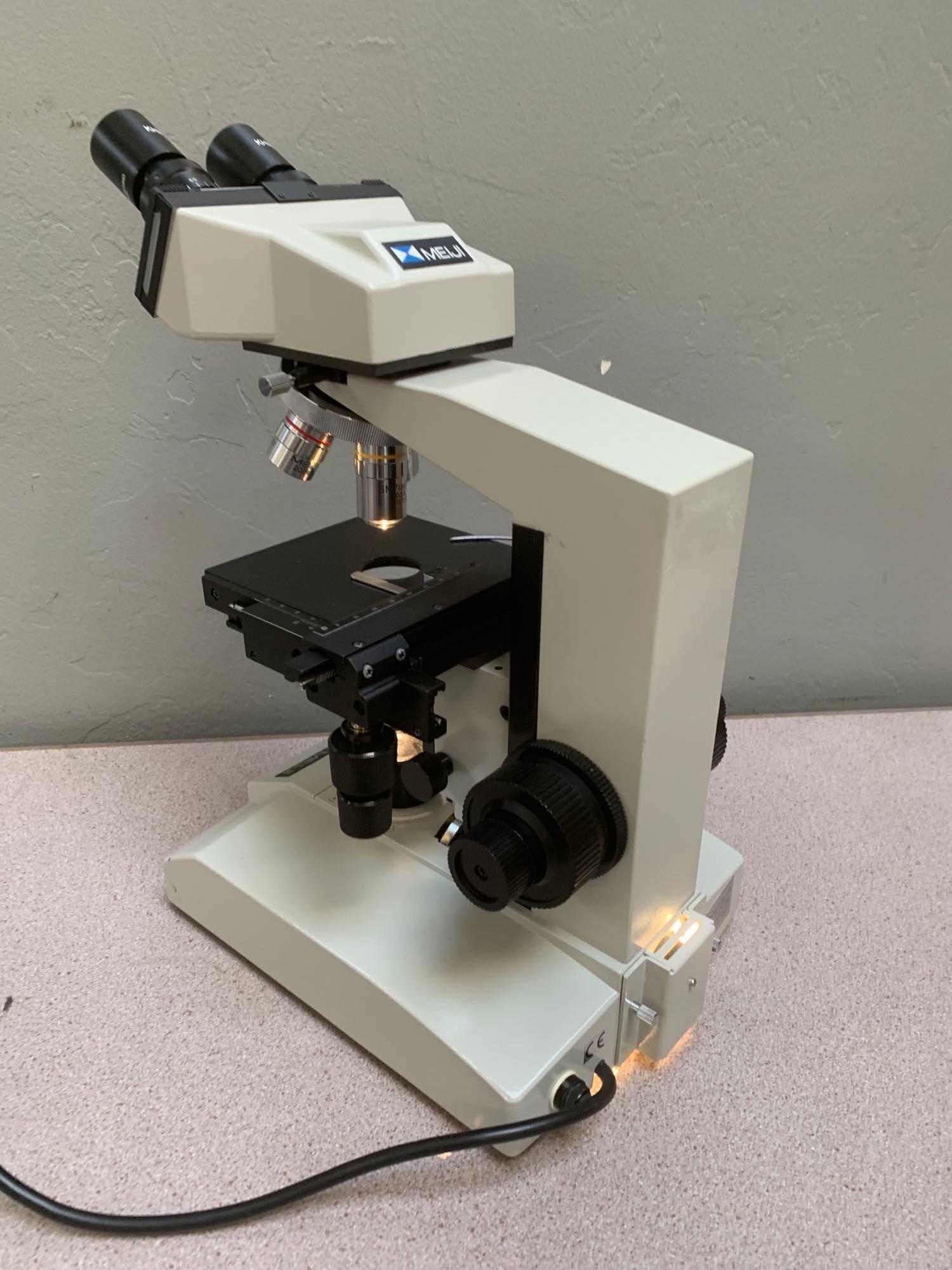Meiji Techno ML2200 Binocular BrightField Biological Microscope