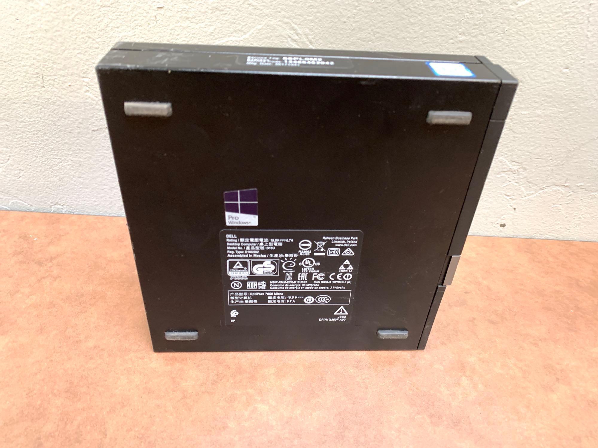 Dell Optiplex 7050 SFF Mini Computer Intel i7-7700 3.6GHz 32GB 250GB DP HDMI NO WIFI Win 10 Pro