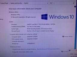 Dell Optiplex 7050 SFF Mini Computer Intel i7-7700 3.6GHz 32GB 250GB DP HDMI NO WIFI Win 10 Pro