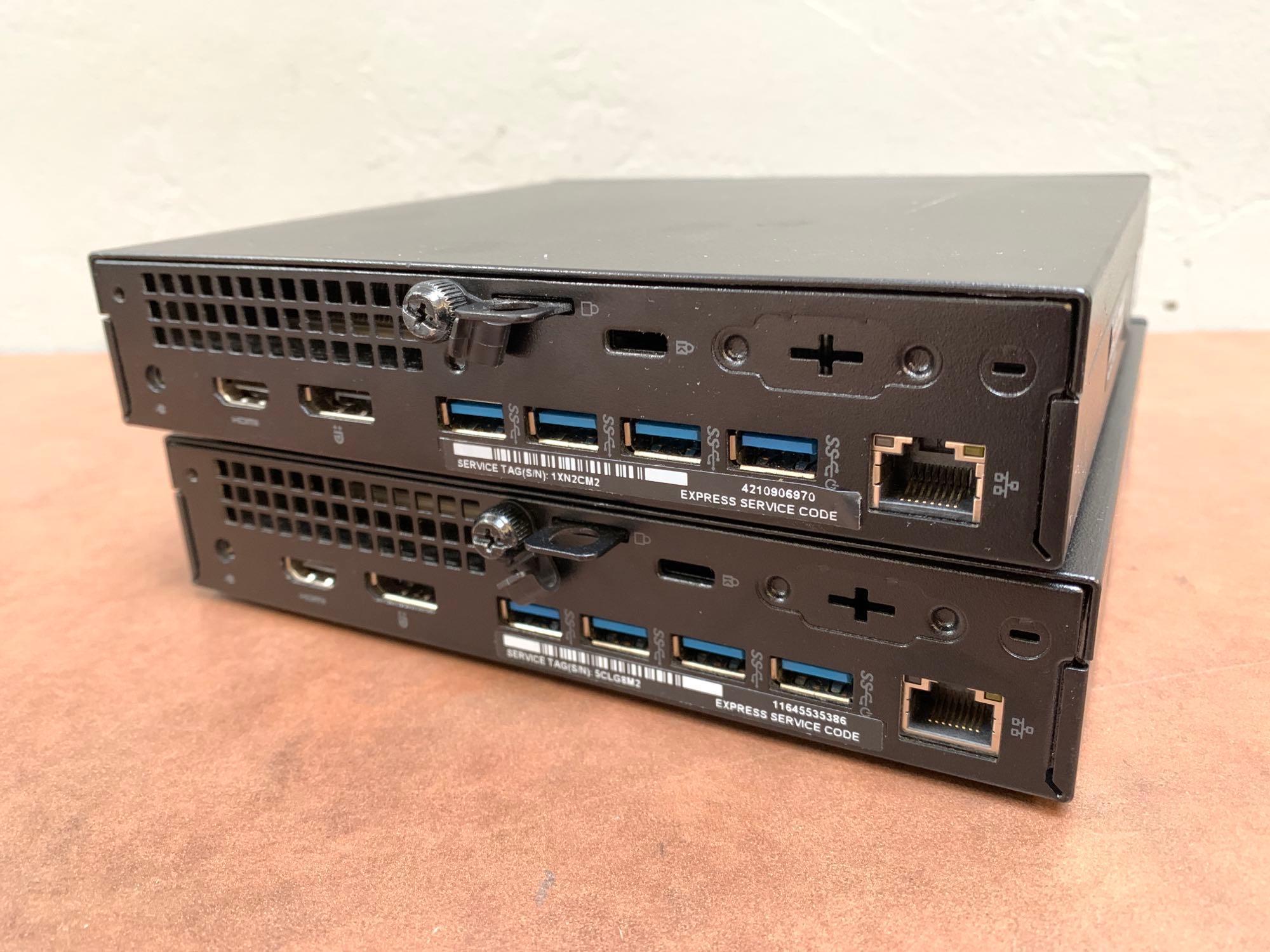 2pcs - Dell Optiplex 7050 SFF Mini Computer Intel i7-7700 3.6GHz 32GB NO HD DP HDMI NO WIFI