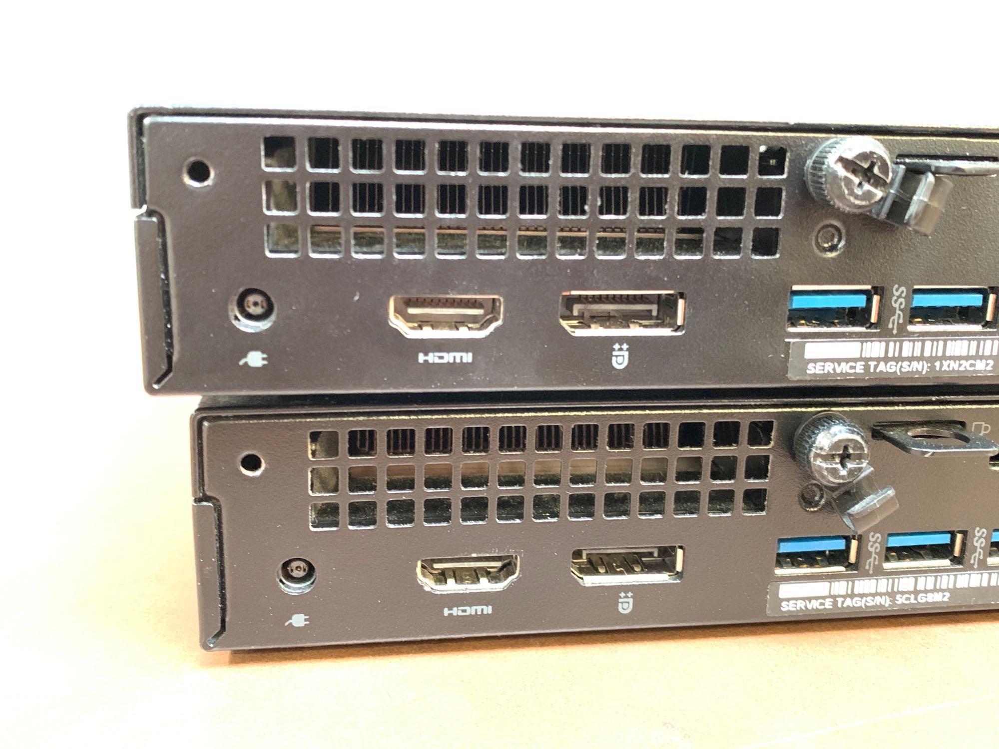 2pcs - Dell Optiplex 7050 SFF Mini Computer Intel i7-7700 3.6GHz 32GB NO HD DP HDMI NO WIFI