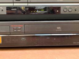 3pcs - Sony VCR/DVD Player Combo & Sony Blu-Ray Player