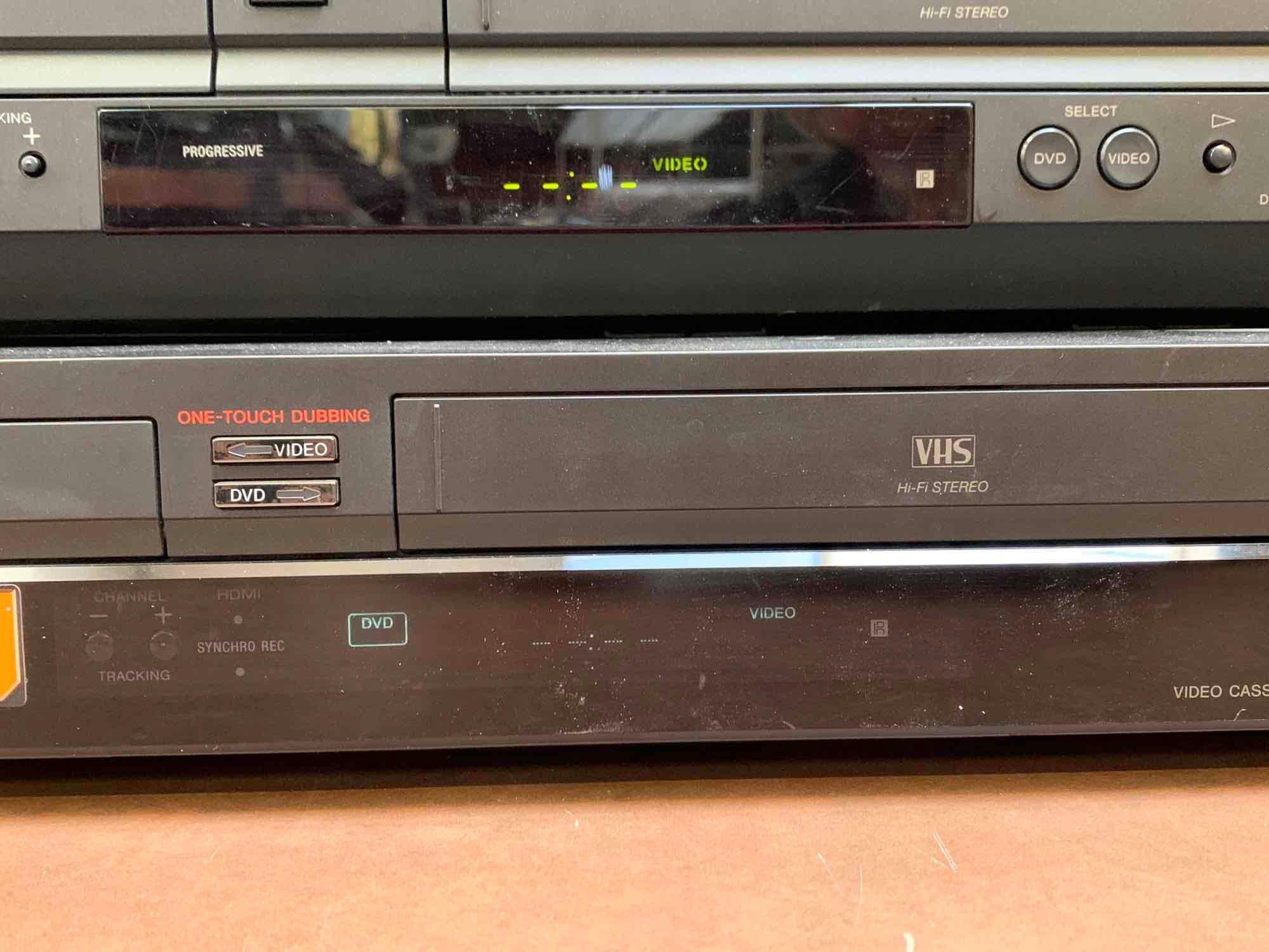 3pcs - Sony VCR/DVD Player Combo & Sony Blu-Ray Player