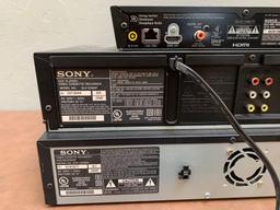 3pcs - Sony VCR/DVD Player Combo & Sony Blu-Ray Player