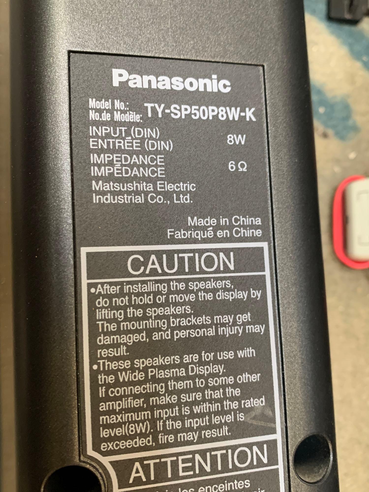 Panasonic TH-50PH11UK 50" High Definition Plasma Display & Speakers