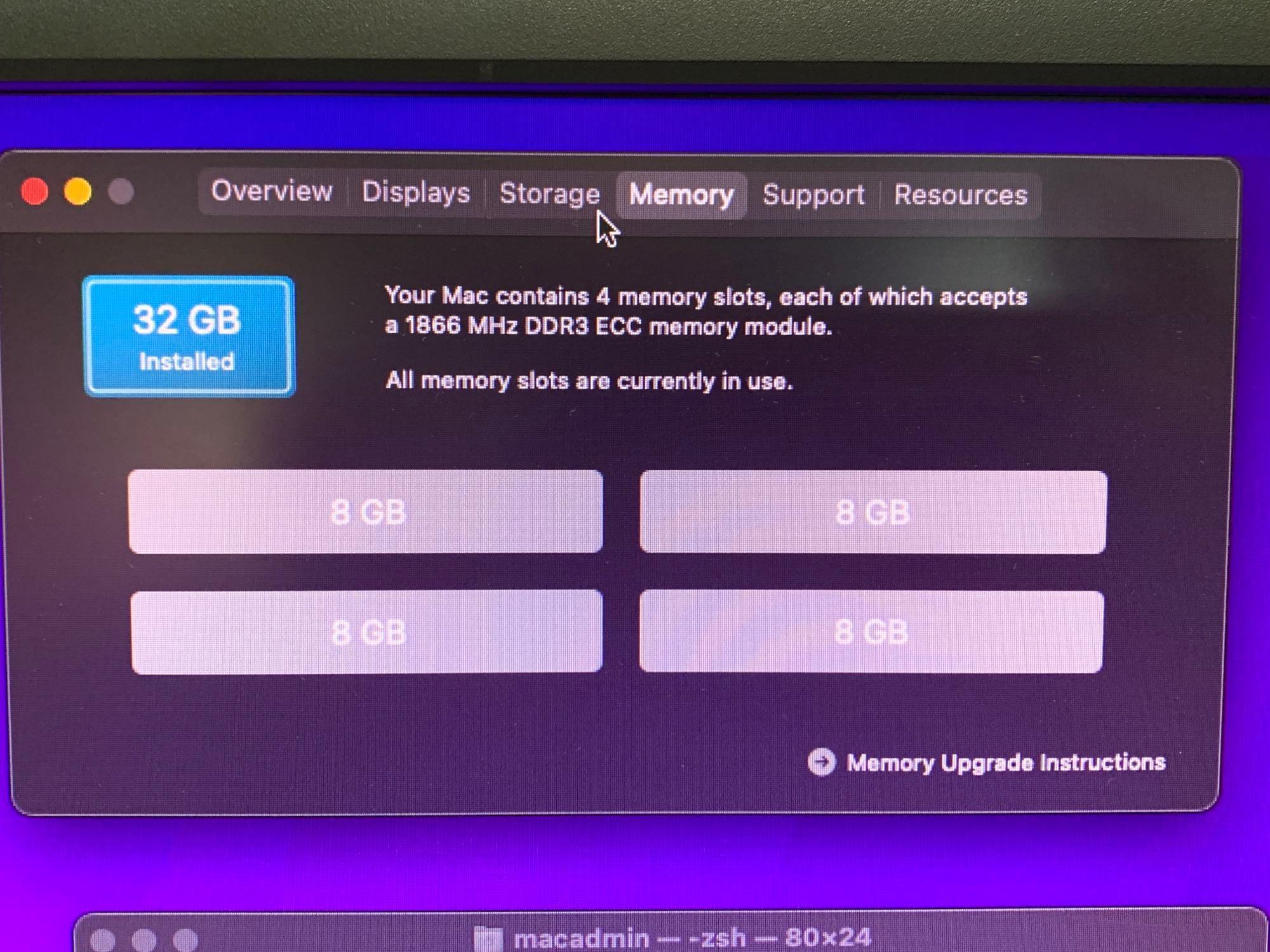 Apple A1481 MacPro6,1 6 Core Xeon E5-1650 3.5GHz 32GB 1TB SSD FirePro 6GB Monterey 2013