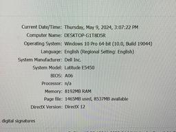 Dell Latitude E5450 Laptop Intel i5-5300 2.3GHz 8GB 500GB Wifi Bt HDMI Win 10