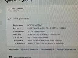 Dell Precision Workstation Intel Xeon W-2135 6 CORES 16GB DDR4 1TB SSD Quadro P5000 Win 11