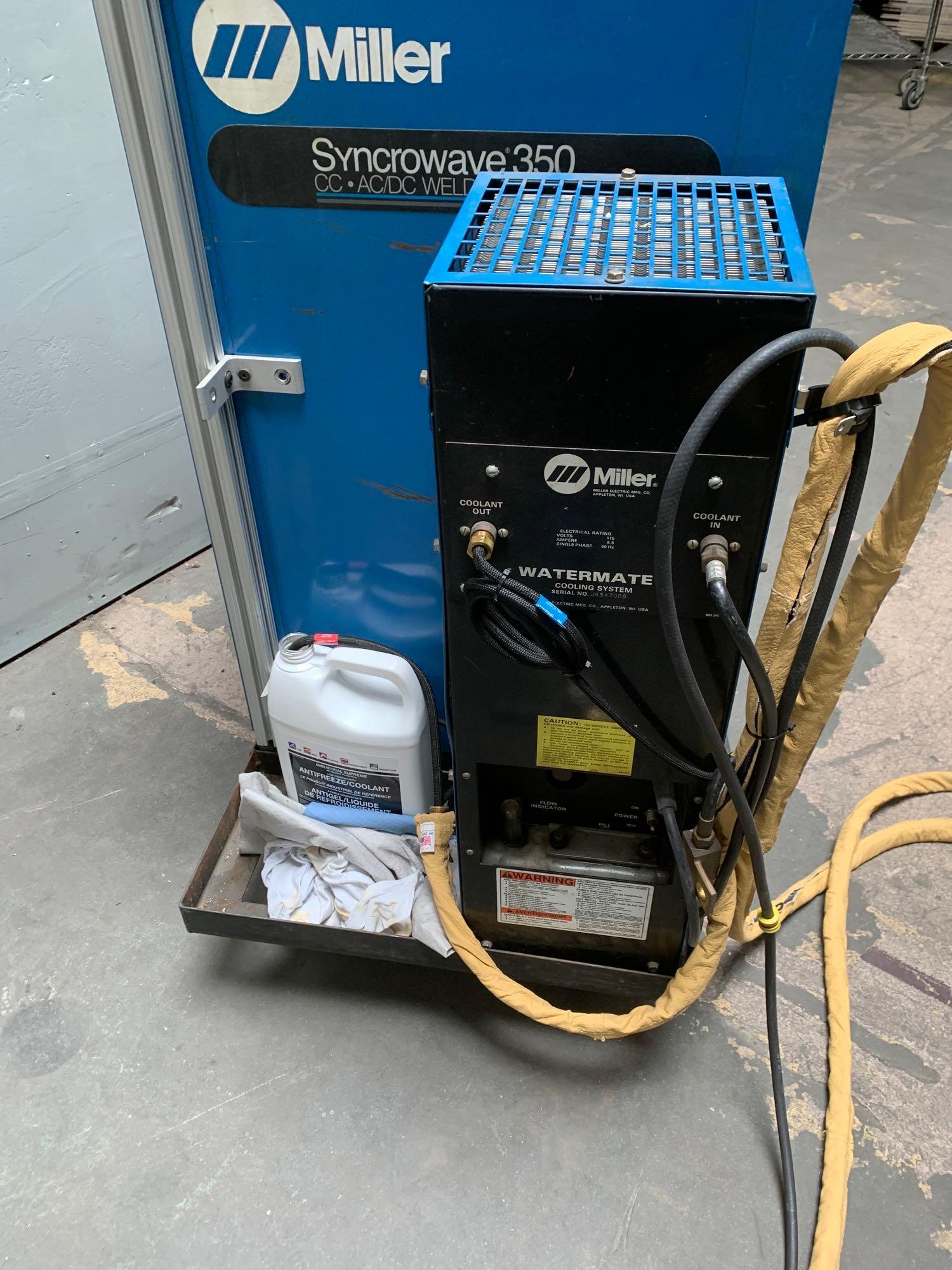 Miller Syncrowave 350 Constant Current AC/DC TIG Arc Welding Machine with Watermate 1 TIG Cooler