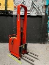 Wesco PCBFL-76-25 Electric Fork Stacker 76" Lift Capacity 1000lbs