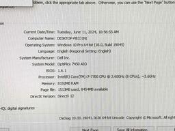 Dell Optiplex 7450 23.8" LCD AIO Intel i7-7700 3.6GHz 8GB 320GB SATA Wifi Bt HDMI Win 10 - NO STAND