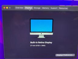 Apple iMac17,1 AIO 27" LCD Quad Intel i5-6500 3.2GHz 16GB 1TB Wifi Bt AMD Radeon 2GB Monterey - 2015