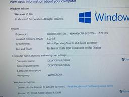 Dell Latitude E6540 Intel i7-4800 2.7GHz 8GB 320GB Wifi Bt HDMI Win 10