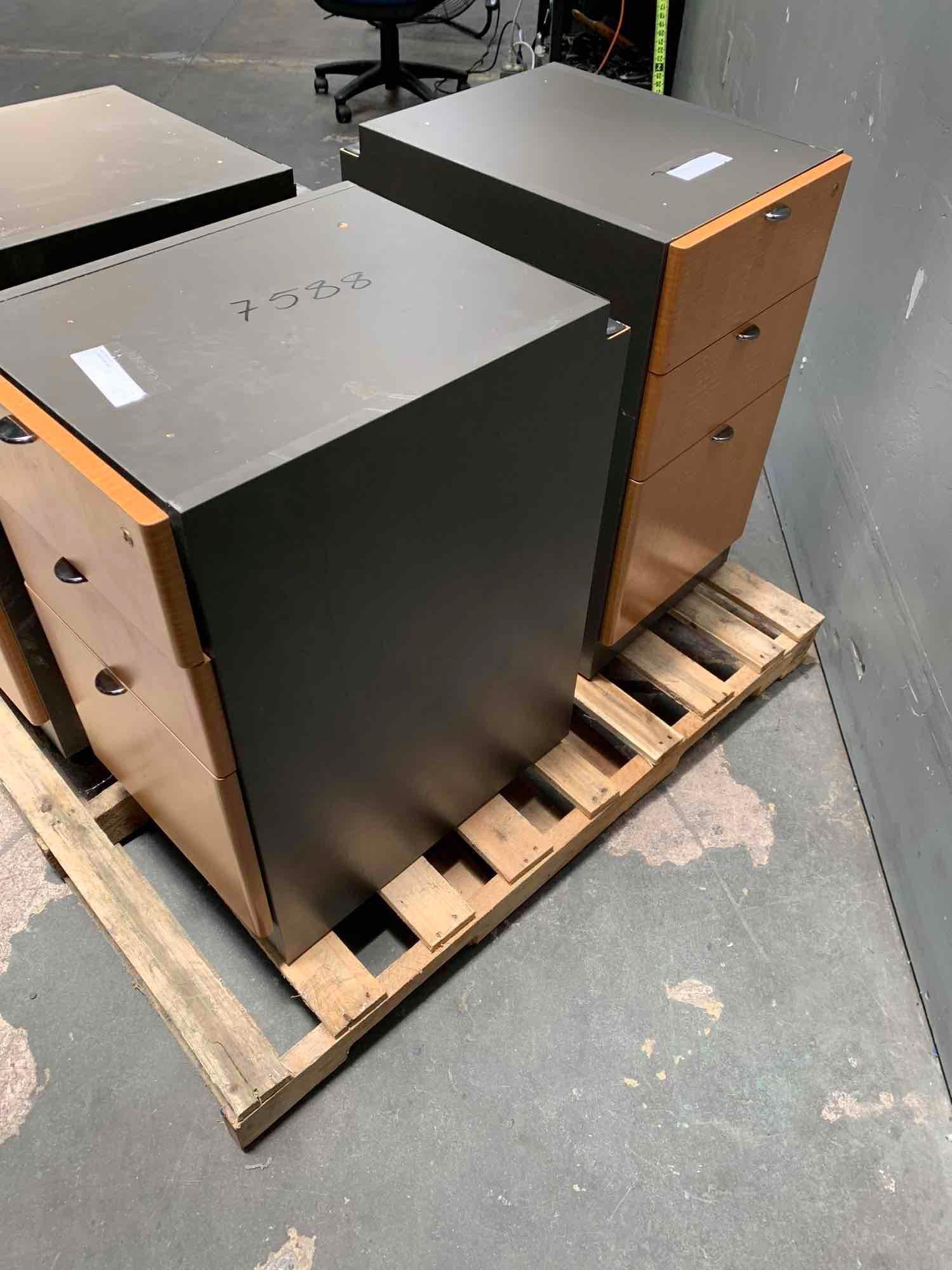 3pcs - Omni Pacific Under Desk Filing Cabinets 16" x 22" x 28"