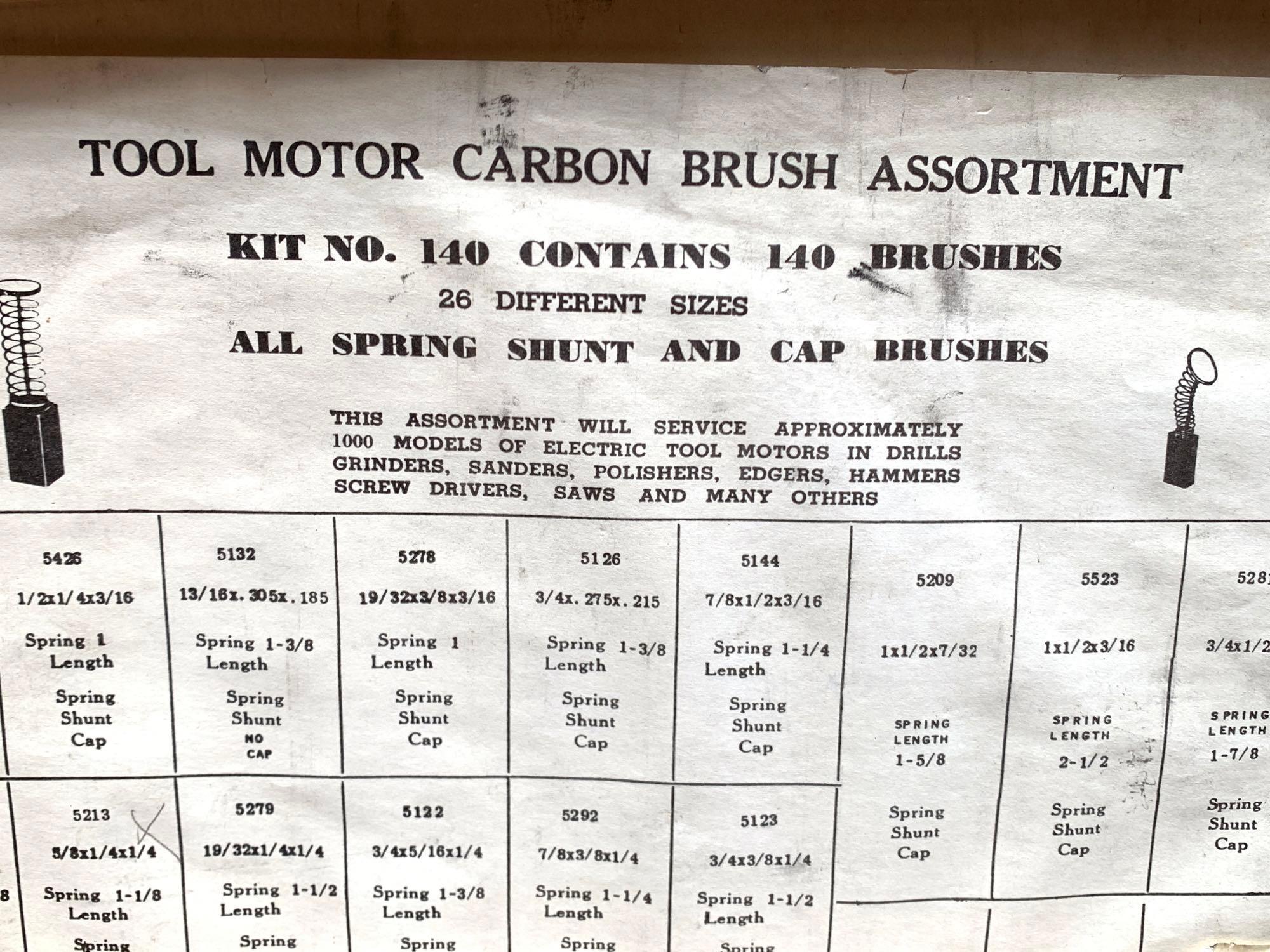 3pcs - Carborn Bursh Kits for fixing Motors