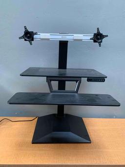 Electric Dual Monitor Sit or Stand Desk Converter