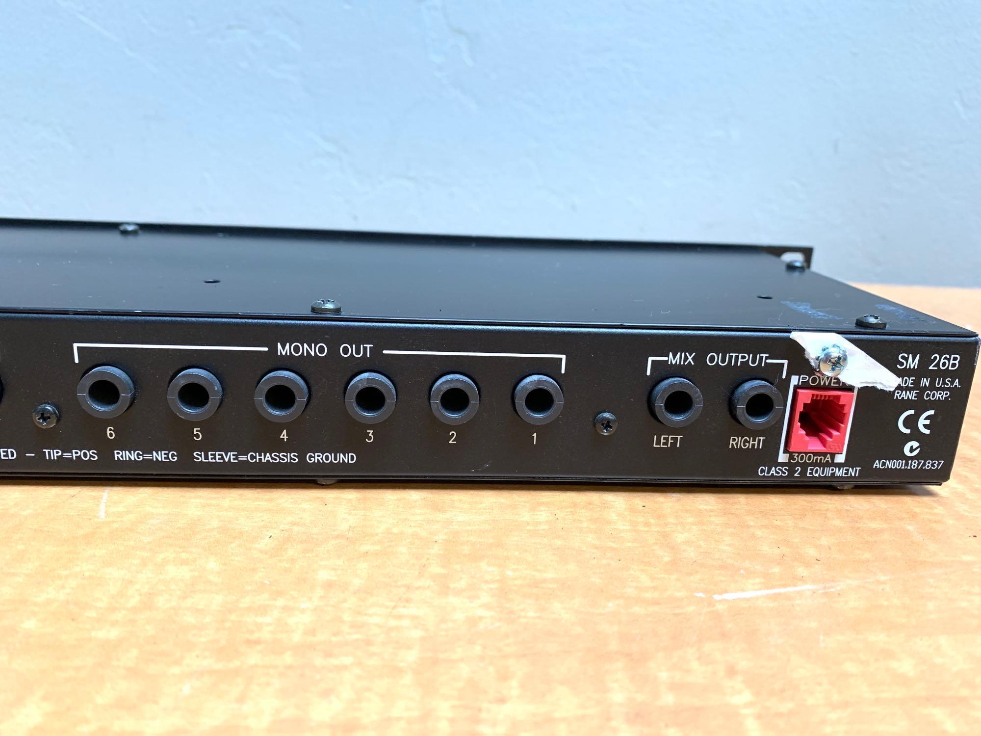 Rane SM26B 6-Channel Rackmount Splitter Mixer