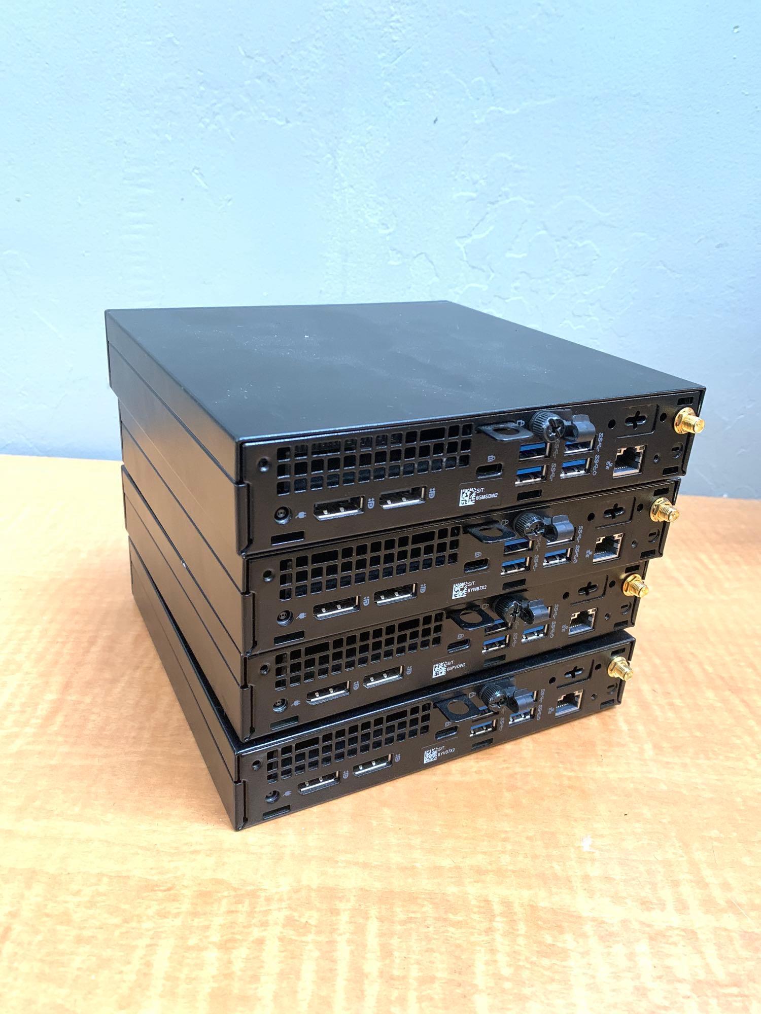 4pcs - Dell Optiplex 7060 SFF Mini PC Intel i7-8700 2.4GHz 8GB DDR4 256GB SSD Wifi Bt USB-C Win 11