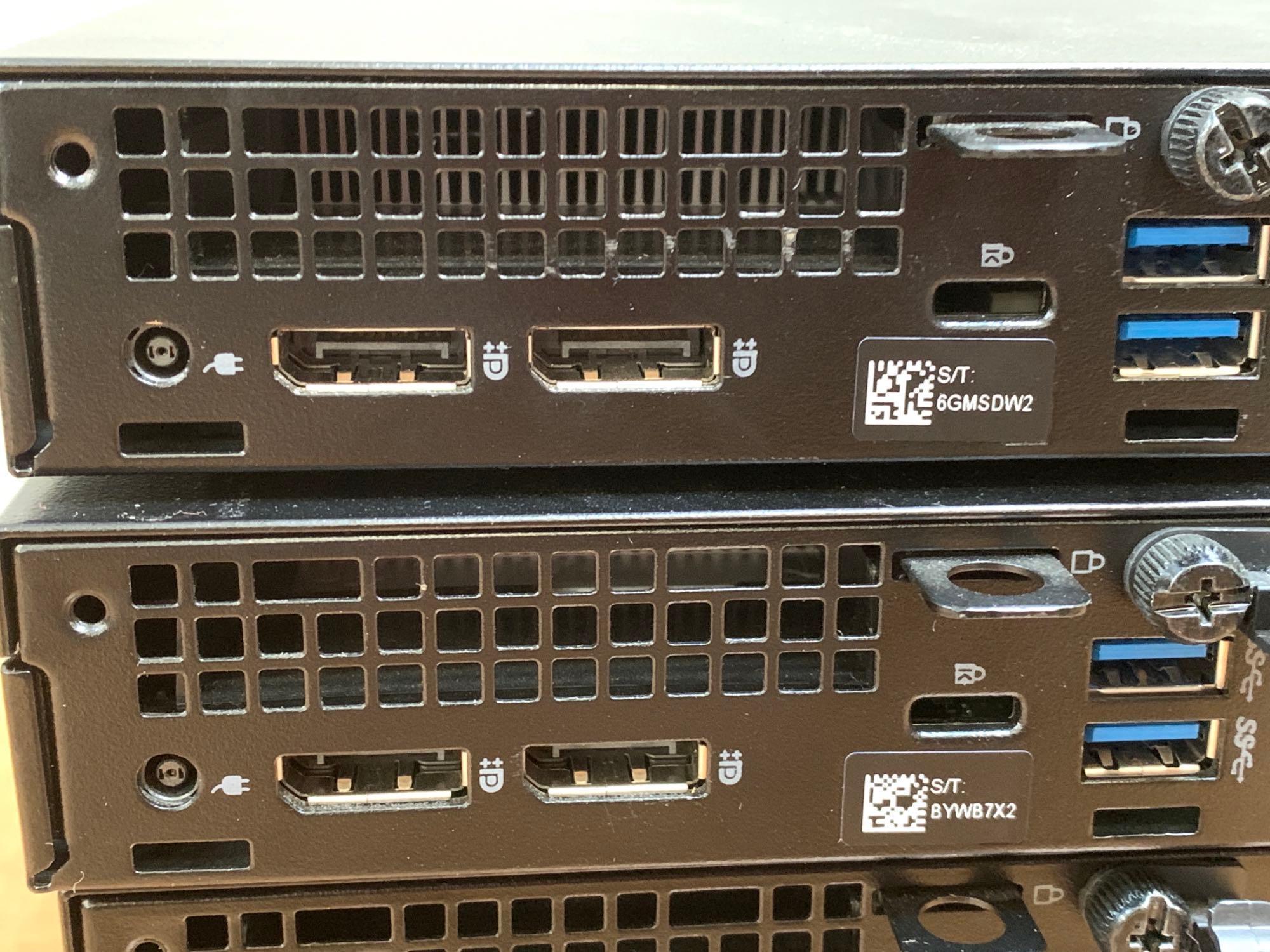 4pcs - Dell Optiplex 7060 SFF Mini PC Intel i7-8700 2.4GHz 8GB DDR4 256GB SSD Wifi Bt USB-C Win 11