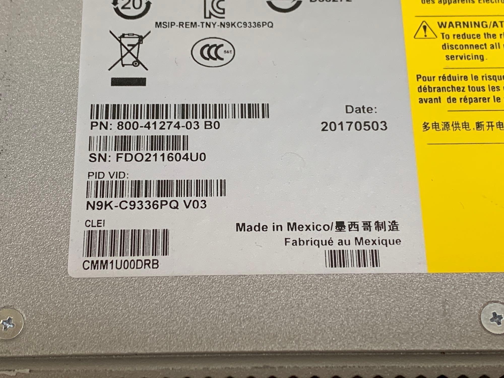 Cisco Nexus C9336PQ ACI Spine Switch