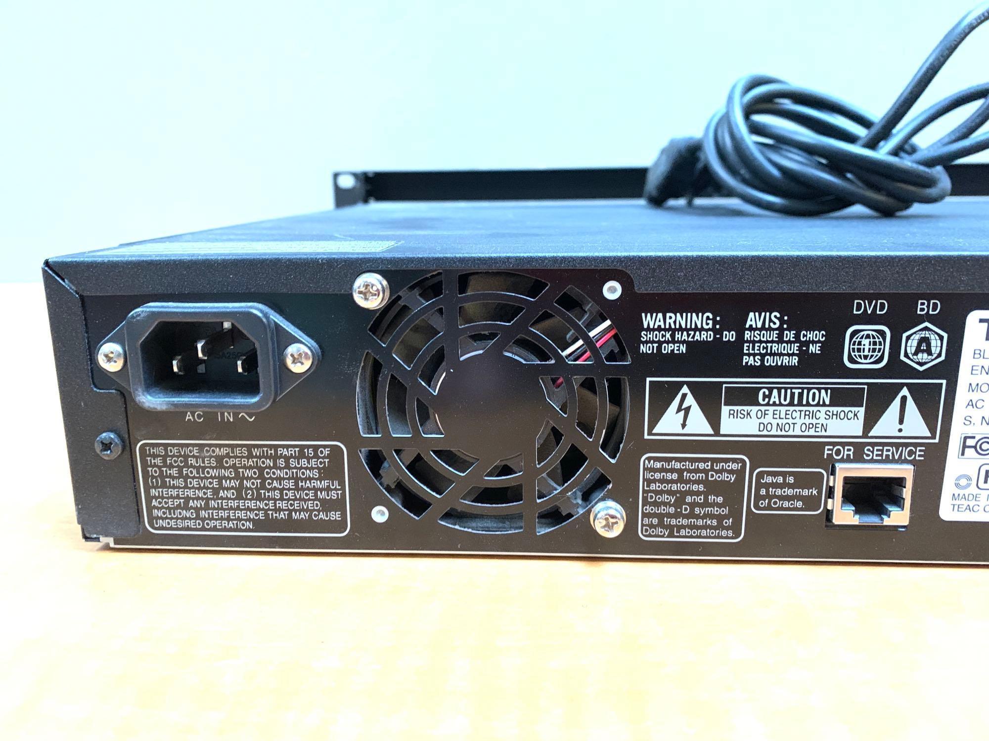 Tascam Rackmount BD-R2000 Blu-ray/DVD Recorder