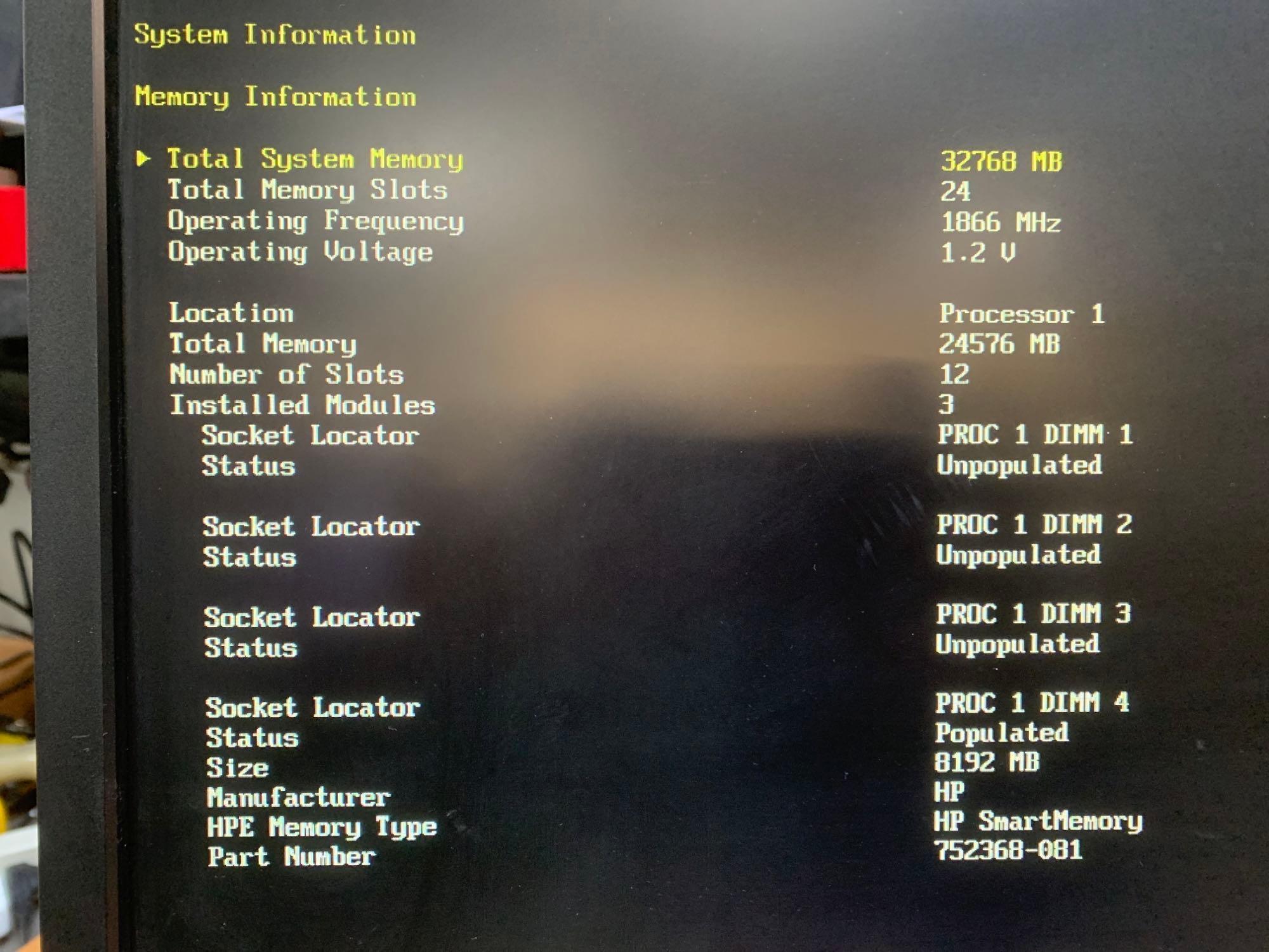 HP Proliant DL360 Gen 9 Server 2x-Intel Xeon E5-2640 v3 2.6GHz 16 Cores 32GB DDR4 NO OS NO HD