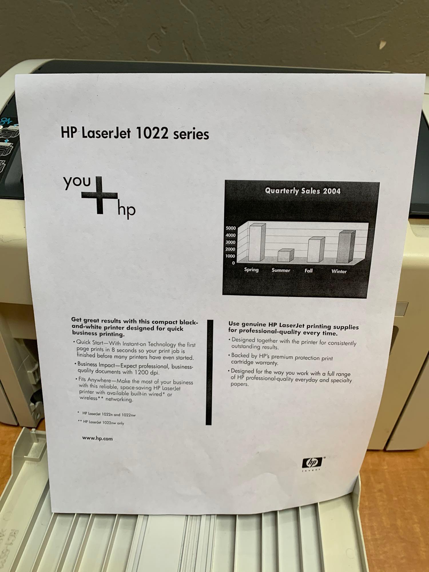 HP Laserjet 1022 Monochrome Laser Printer