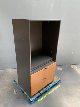 OmniPacific Tall Storage / Filing Cabinet 2 Drawers 36" x 26" x 72.5"
