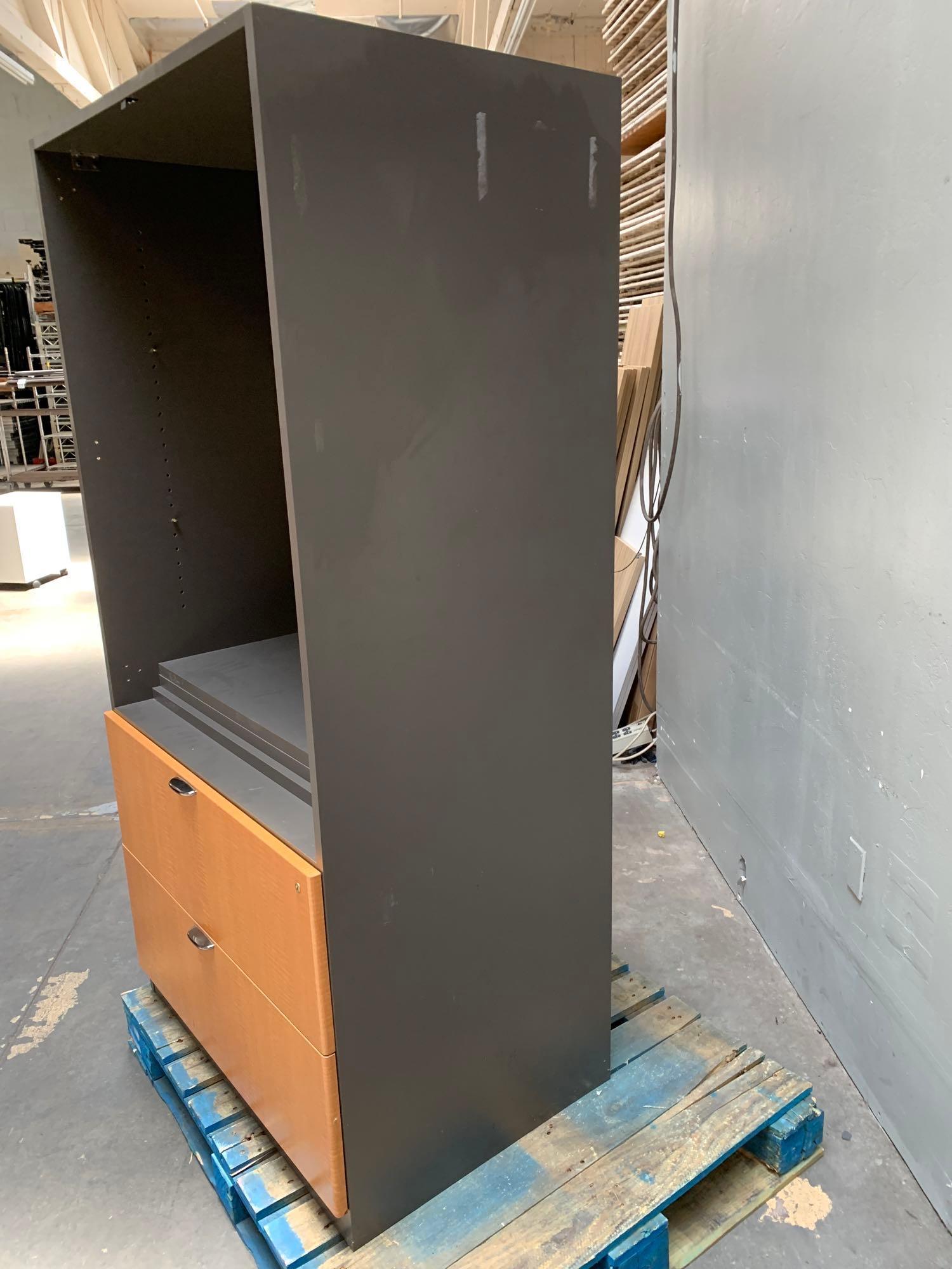 OmniPacific Tall Storage / Filing Cabinet 2 Drawers 36" x 26" x 72.5"