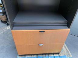 OmniPacific Tall Storage / Filing Cabinet 2 Drawers 36" x 26" x 72.5"