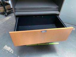 OmniPacific Tall Storage / Filing Cabinet 2 Drawers 36" x 26" x 72.5"
