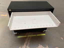 APW Wright Line Rolling Backup Tape Storage Cabinet 39" x 19" x 35.5" Key