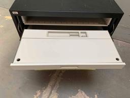 APW Wright Line Rolling Backup Tape Storage Cabinet 39" x 19" x 35.5" Key