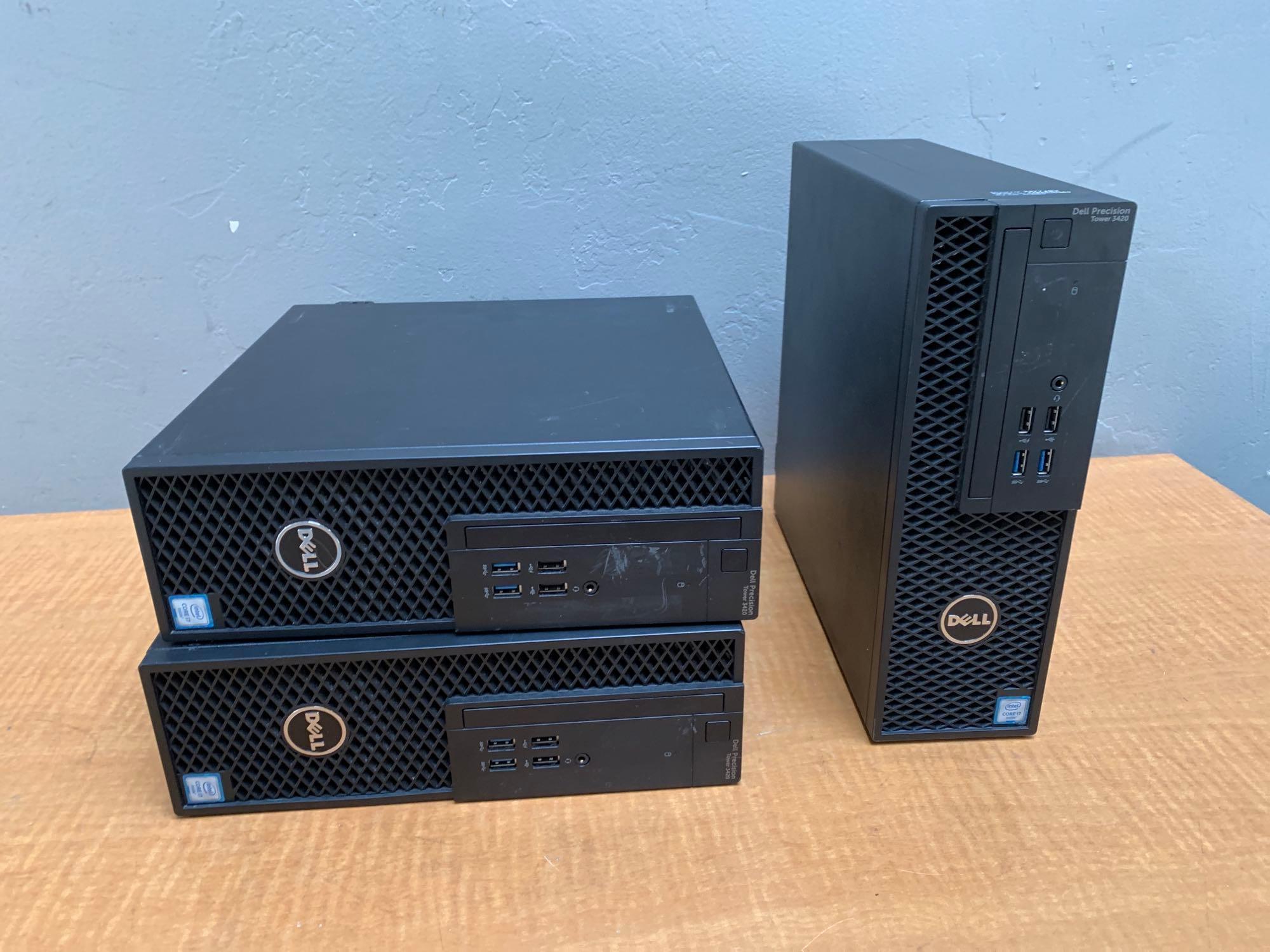 3pcs - Dell Precision 3420 Computes Intel i7-6700 3.4GHz 32GB DDR4 512GB SSD HDMI nVidia - Win 11