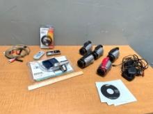 6pcs - Samsung Digital Camcorders & Canon Camera