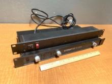 2pcs - Crown D75A Power Amplifier & Winsted Power Strip