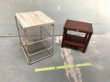 2pcs - 3 Drawer Closet Organizer & Decoteak Shower Stool