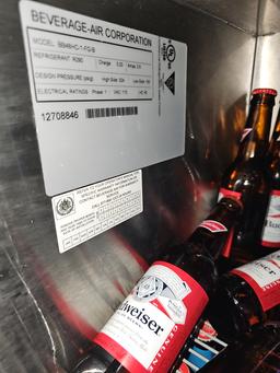 Beverage Air 2 glass door back bar cooler