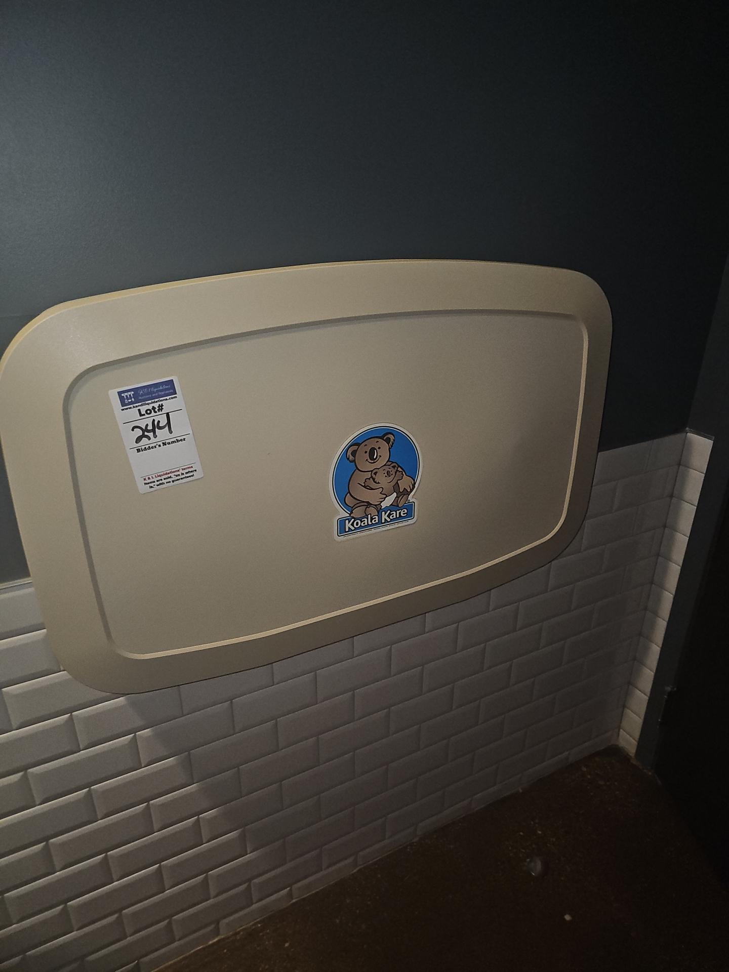 Poly wall mounted Koala Baby changer