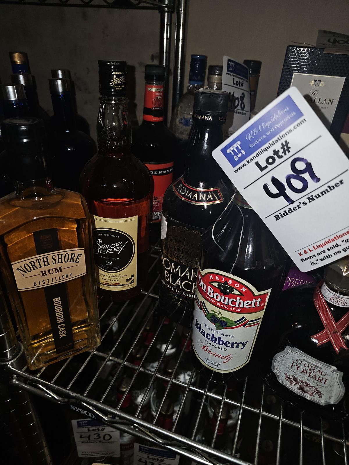Assorted closed bar ware