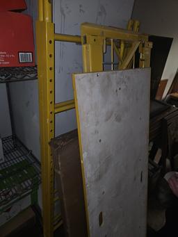 Yellow scaffolding